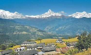 Dhampus Sarangkot Trek with Himalayan mountains and sunrise views