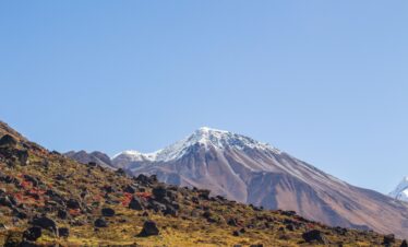 Mountain panorama-Langtang Lirung peak trek with himalayanwalkers