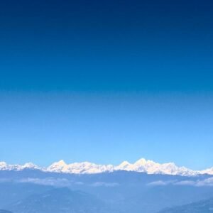 Panoramic himalayas views from champadevi hill