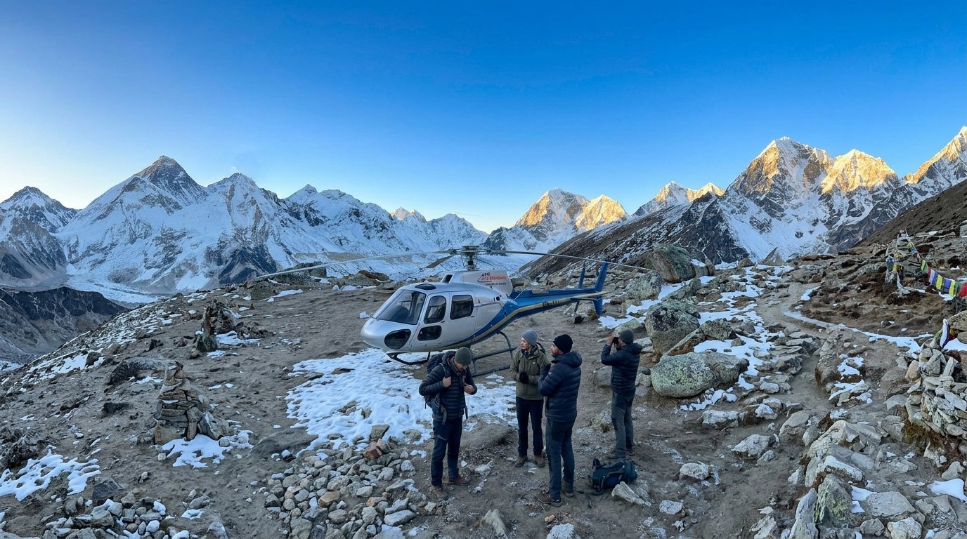 EBC trek with heli return/why singaporeans choose to do this?